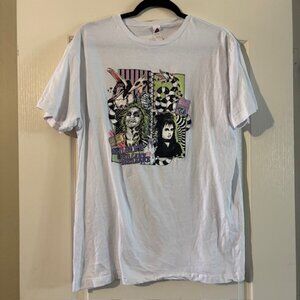 White Beetlejuice Shirt SZ L